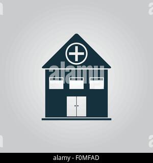 Icône de l’hôpital Illustration de Vecteur