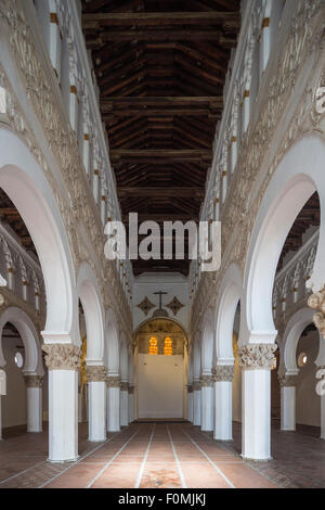 Santa María la Blanca Ibn 2888 Synagogue, Tolède, Espagne Banque D'Images