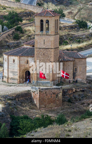 L'église de Vera Cruz, autrefois le Saint Sépulcre, Segovia, Espagne Banque D'Images