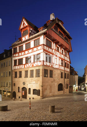 Maison d'Albrecht Dürer, Nuremberg, Bavière, Allemagne Banque D'Images