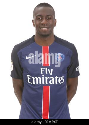 Paris, France. Août 17, 2015. Paris St allemand, français officiel de l'équipe de Ligue 1 pour la saison 2015-15 portraits du club. Blaise MATUIDI Numéro 14 © Plus Sport Action/Alamy Live News Banque D'Images