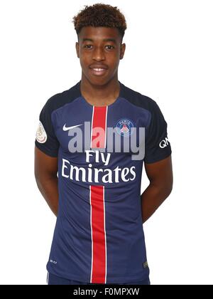 Paris, France. Août 17, 2015. Paris St allemand, français officiel de l'équipe de Ligue 1 pour la saison 2015-15 portraits du club. Presnel KIMPEMBE numéro 3 © Plus Sport Action/Alamy Live News Banque D'Images