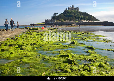 Vue horizontale de St Michael's Mount, Cornwall. Banque D'Images