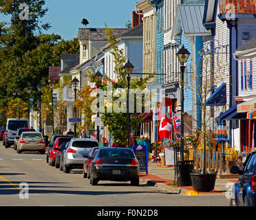 Les boutiques et destination touristique de la rue Water, Saint Andrews, Nouveau-Brunswick, Canada. Banque D'Images