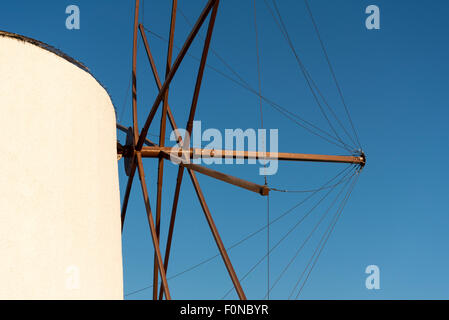 Close-up de moulin à Oia, Santorin, Grèce Banque D'Images