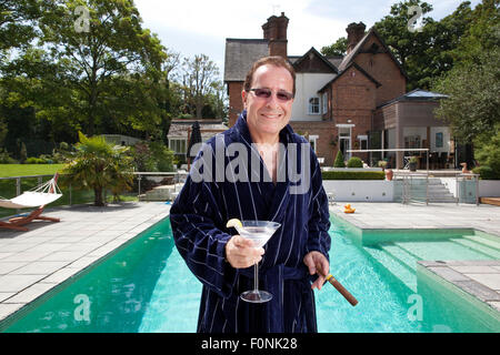 Peter James international best-seller de l'écrivain britannique crime fiction, à son domicile dans le West Sussex, England, UK Banque D'Images