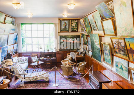 France, Normandie, Giverny, le jardin de Monet, Monet's House, Chambre Studio Banque D'Images