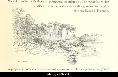 Cette image, tirée de la page 113 de 'Zig-Zags en Bretagne', présente une scène illustrée du livre, qui explore la Bretagne en France à travers des observations détaillées des paysages, de la culture et de l'histoire de la région. Banque D'Images