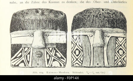 Unter den Naturvölkern Zentral-Brasiliens. Reisechilderung Schingú und Ergebnisse der zweiten-Expedition 1887-1888 ... Mit 30 Tafeln ... nebst einer Karte, etc image prise à partir de la page 380 de l'Unter den Naturvölkern Zentral-Brasiliens Banque D'Images