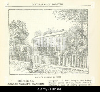 Les repères de Robertson de Toronto. Une collection d'esquisses historiques de l'ancienne ville de York à partir de 1792 jusqu'en 1833 (jusqu'à 1837) et de Toronto de 1834 à 1893 (1914). Gravures ... aussi ... Publié dans le "Toronto Evening Telegram." 6 ser image prise à partir de la page 76 de "Robertson's Landmarks de Toronto Banque D'Images