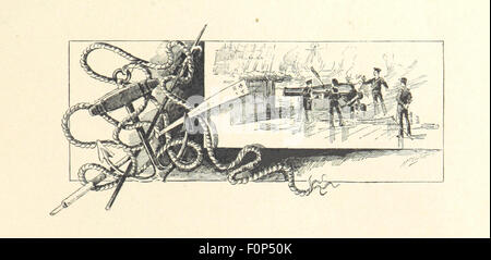 Cette image, tirée de la page 17 de 'Blue Jackets of '61', présente une illustration liée à l'histoire de la marine américaine pendant la guerre de Sécession, mettant l'accent sur le rôle du personnel naval et leurs contributions. Banque D'Images