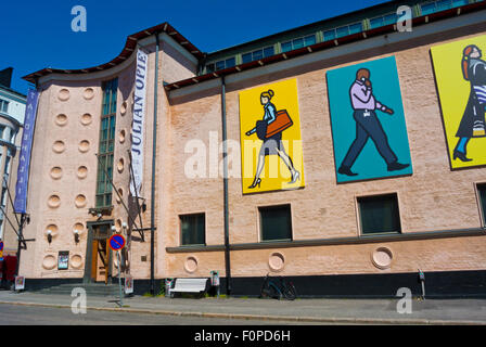 Taidehalli, Kunsthalle, Musée d'art moderne, (1928), en style néoclassique, par le Eklunds, Helsinki, Finlande Banque D'Images