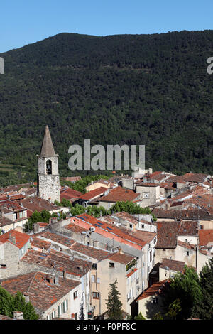 Village médiéval de Bargemon, Var, 83, Provence, PACA, France. Banque D'Images