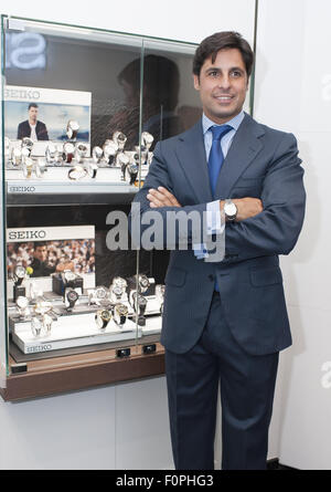 Le 55e anniversaire de la collection Grand Seiko Premier chez Seiko boutique  à Madrid Preciados comprend : Francisco Rivera Où : Madrid, Espagne 18 Juin  2015 Quand Photo Stock - Alamy