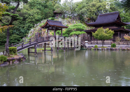 Eiho-ji est un temple bouddhiste zen rinzai à Tajimi, Gifu et fut construit en 1313. Le temple est un monastère connu pour ses po Banque D'Images