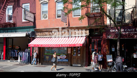 USA, New York State, New York, Manhattan, Greenwich Village, Bleeker Street. Banque D'Images