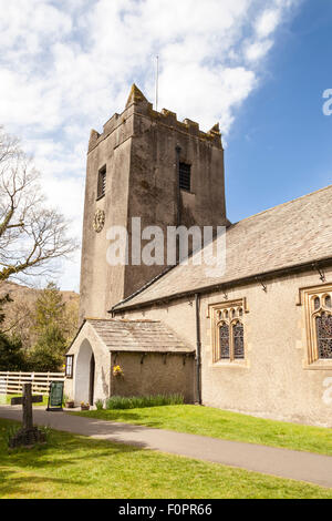 L'église de Saint Oswald, Grasmere, Lake District, Cumbria, Angleterre Banque D'Images