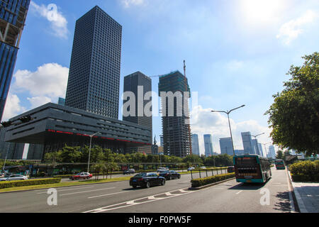 Shenzhen, Chine - Août 19,2015 : Stock Market Building à Shenzhen, l'une des trois places boursières en Chine Banque D'Images