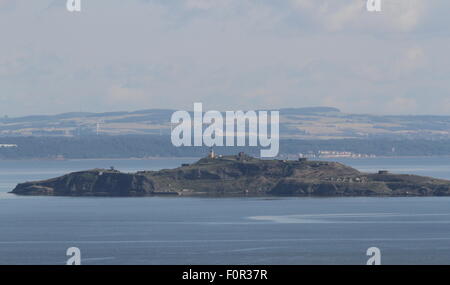 Île de Inchkeith Firth of Forth en Ecosse Août 2015 Banque D'Images