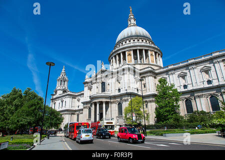 L'Angleterre, Londres, la Cathédrale St Paul Banque D'Images