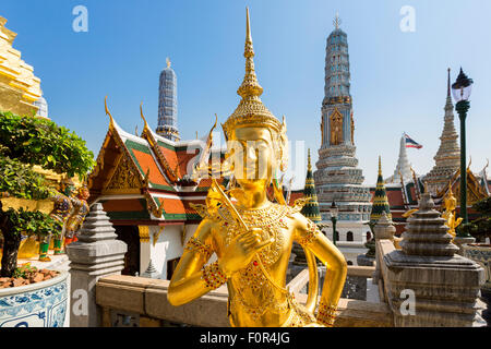 Thaïlande, Bangkok, Wat Phra Kaeo Banque D'Images