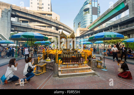 Thaïlande, Bangkok, Temple d'Erawan Banque D'Images