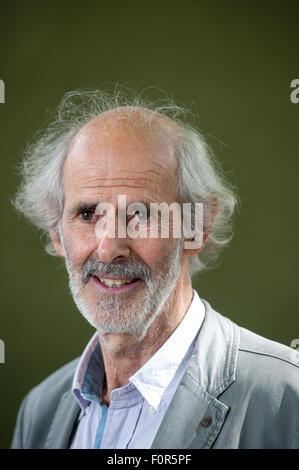 Billet d'écrivain Patrick Richardson, apparaissant à l'Edinburgh International Book Festival 2014. Edinburgh, Royaume-Uni. Banque D'Images