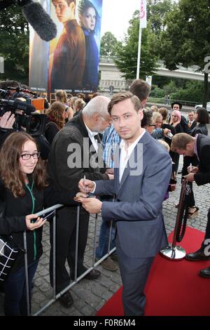 Hambourg, Allemagne. Août 19, 2015. David Kross lors de la première de BOY 7 à Hambourg, 19.08.2015 dpa : Crédit photo alliance/Alamy Live News Banque D'Images