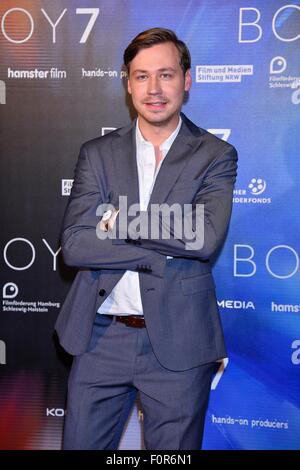 Hambourg, Allemagne. Août 19, 2015. David Kross lors de la première de BOY 7 à Hambourg, 19.08.2015 dpa : Crédit photo alliance/Alamy Live News Banque D'Images