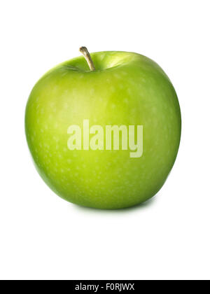 De simples, Granny Smith apple isolé sur un fond blanc avec son ombre. Banque D'Images