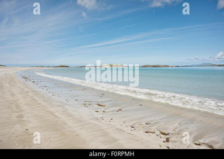 Glassilaun Beach, Connemara, Irlande Galway Co. Banque D'Images