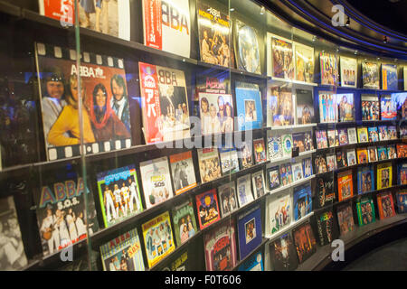 Le Musée ABBA une exposition interactive avec le groupe pop ABBA à Stockholm, Suède, Scandinavie, Europe Banque D'Images