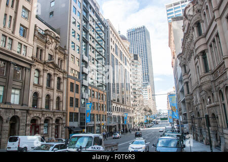 La rue Bridge, à Sydney Central Business District,Sydney, Nouvelle Galles du Sud, Australie Banque D'Images