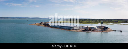 Calshot spit et d'un centre d'activités, Hampshire. Photo date : lundi 6 juillet 2015. Photographie par Christopher Ison © Banque D'Images