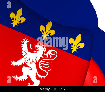 Pavillon 3D de Lyon, France. Close Up. Banque D'Images