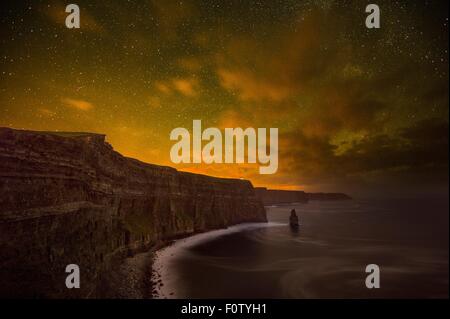 Les falaises de Moher, Liscannor, Irlande Banque D'Images