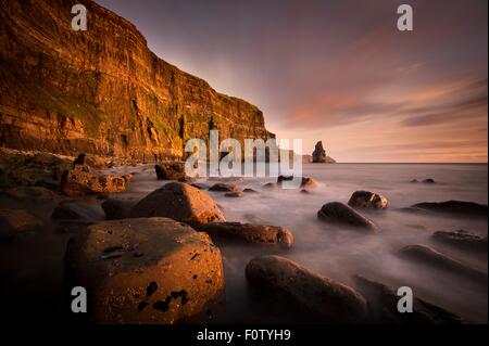 Les falaises de Moher, Liscannor, Irlande Banque D'Images