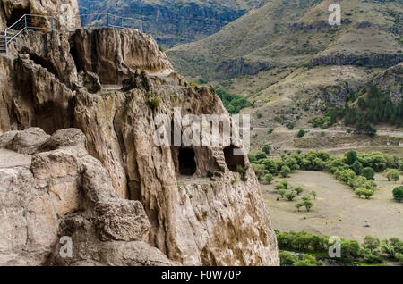 Vardzia monastère de la grotte Banque D'Images