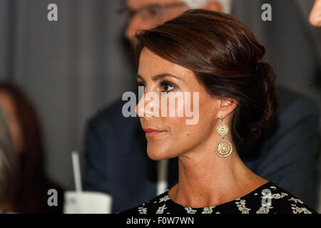 Copenhague, Danemark, le 21 août 2015. La princesse Marie assiste à la cérémonie d'ouverture de la cuisine au restaurant Festival de Copenhague à Copenhague. Toldboden La princesse est protector pour Copenhague la cuisson. Credit : OJPHOTOS/Alamy Live News Banque D'Images