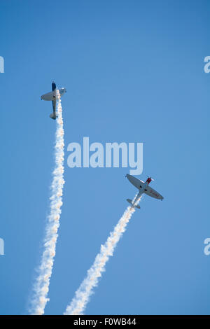 Bournemouth, Royaume-Uni. 21 août 2015. Le Twister Duo effectuer à la 8e édition du Festival de l'air de Bournemouth. Credit : Carolyn Jenkins/Alamy Live News Banque D'Images