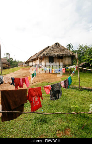 Buen au Pérou. Matses tribu. Amazon. Pérou Banque D'Images