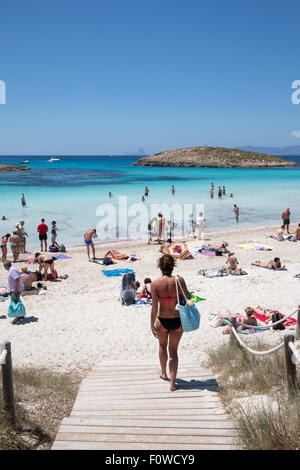 Île de Formentera Les armoiries d'Ibiza, Espagne Banque D'Images