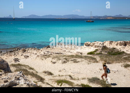 Île de Formentera Les armoiries d'Ibiza, Espagne Banque D'Images