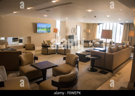 Salon situé dans l'Hôtel Prince Felipe, La Manga Club Resort, Murcia, Espagne Banque D'Images