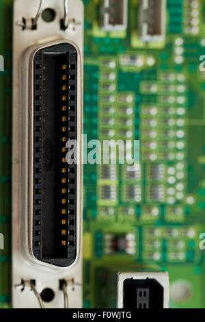 Bidirectionnel standard port Connecteur de l'imprimante parallèle Banque D'Images