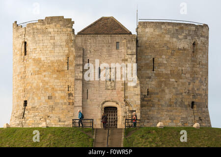Clifford's Tower, York (UK) Banque D'Images
