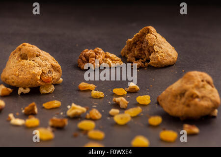 Cookies aux raisins Banque D'Images