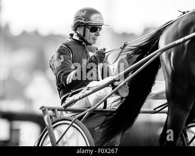 Race Driver et formateur de faisceau légende Stig H Johansson Banque D'Images