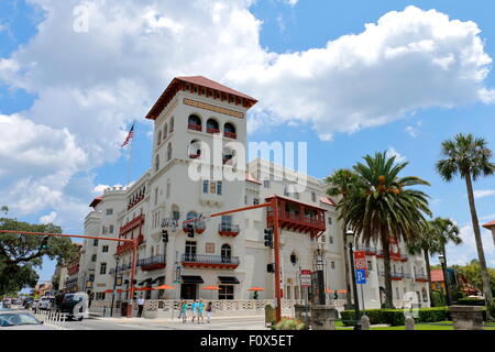 Casa Monica hotel vu de Flagler college - st. Augustine, FL Banque D'Images