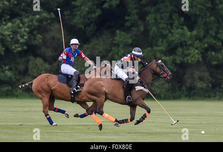 La finale de la Coupe du Warwickshire Tooheys New à Cirencester park Polo Club - Club Apeshill ont pris sur H B Polo avec Apeshill à court terme, lauréats du prestigieux trophée. Doté d''atmosphère : où : Cirencester, Royaume-Uni : 21 Jun 2015 Quand Banque D'Images